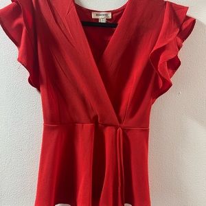 red blouse
